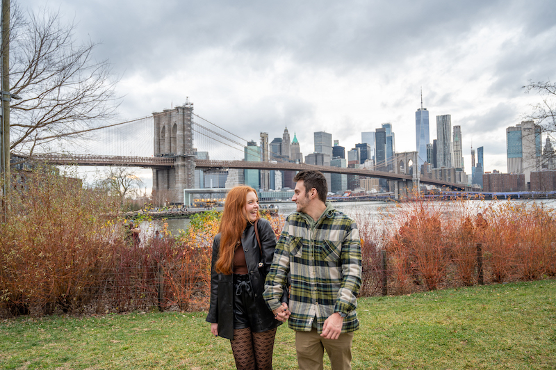 couple on a private photoshoot in NYC