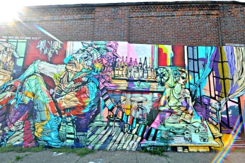 Seeing street art in Brooklyn on a trip to New York State