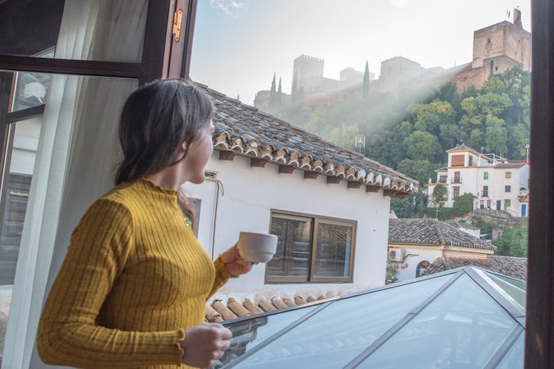 solo female traveler in Granada, Spain