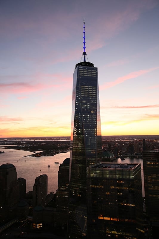 best views in NYC at night at the One World Trade Center Observatory